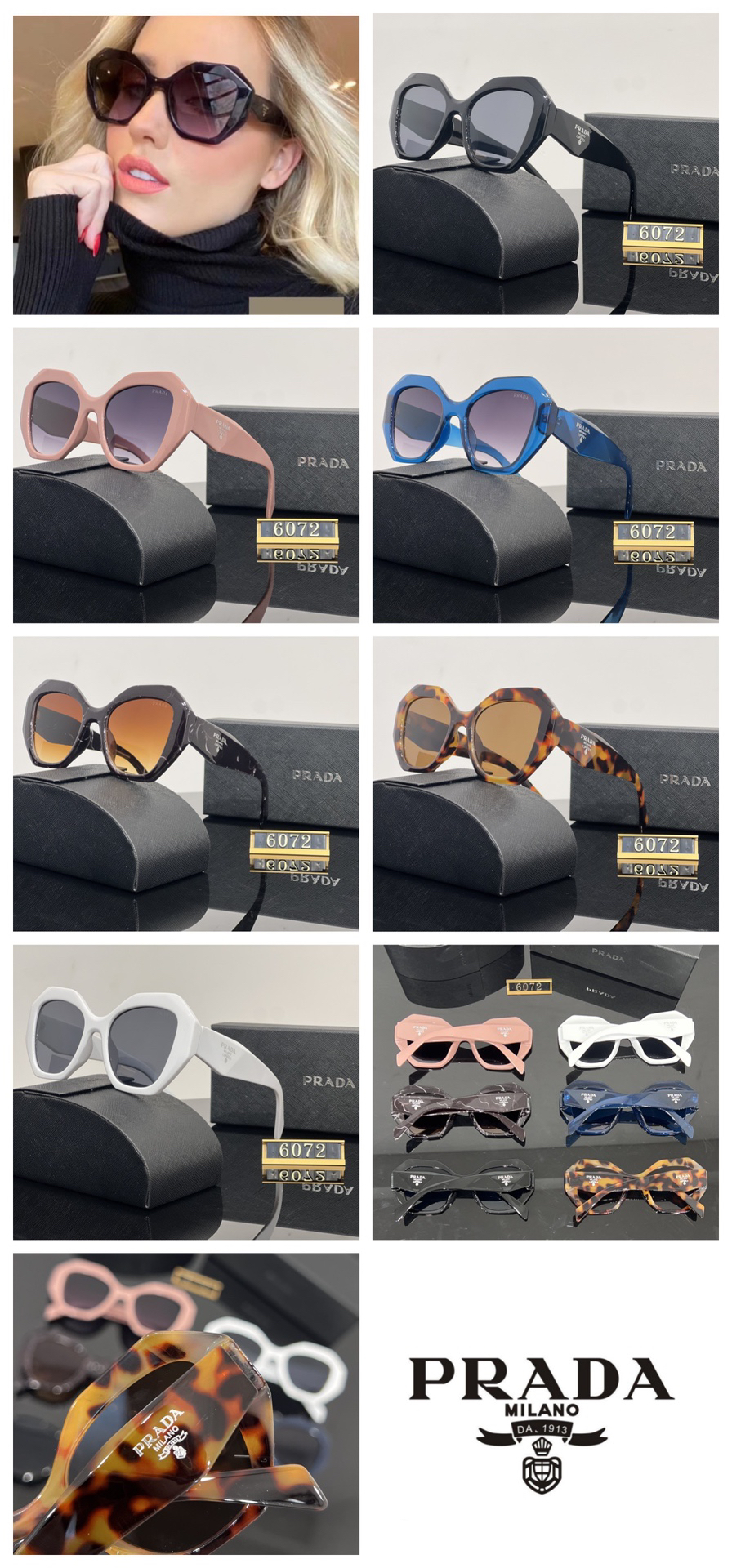 [TOP] PRADA Sunglasses - 6 Colors - 711 Luxury