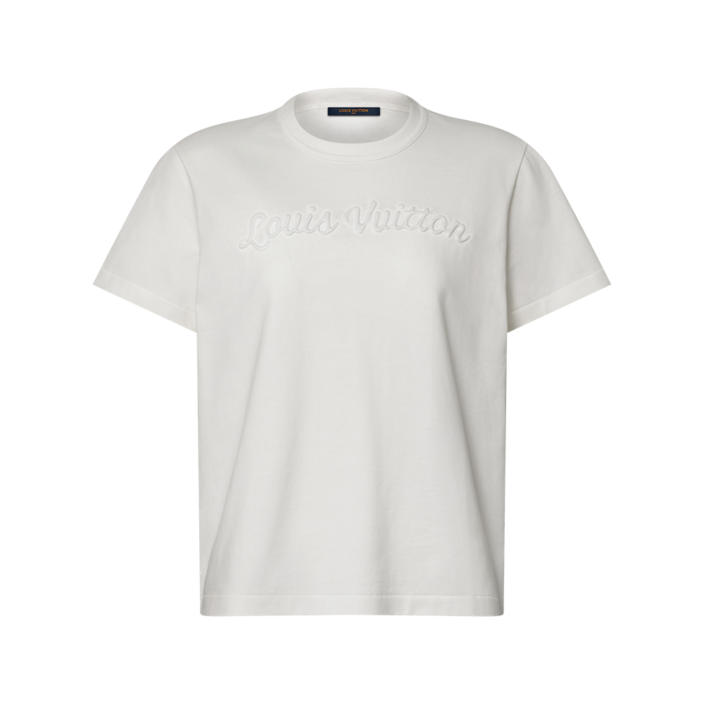 Louis Vuitton Clothing LOUIS VUITTON Signature Embroidery T-Shirt #379363 View 2 | Nigo Office