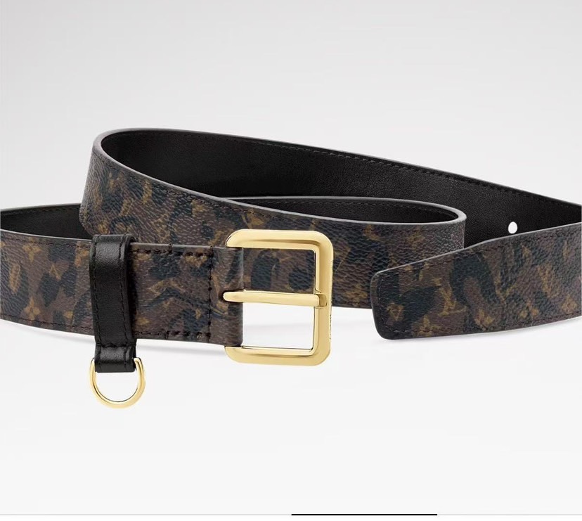 [TOP] Louis Vuitton LV Belt 3 cm - Brown - 711 Luxury