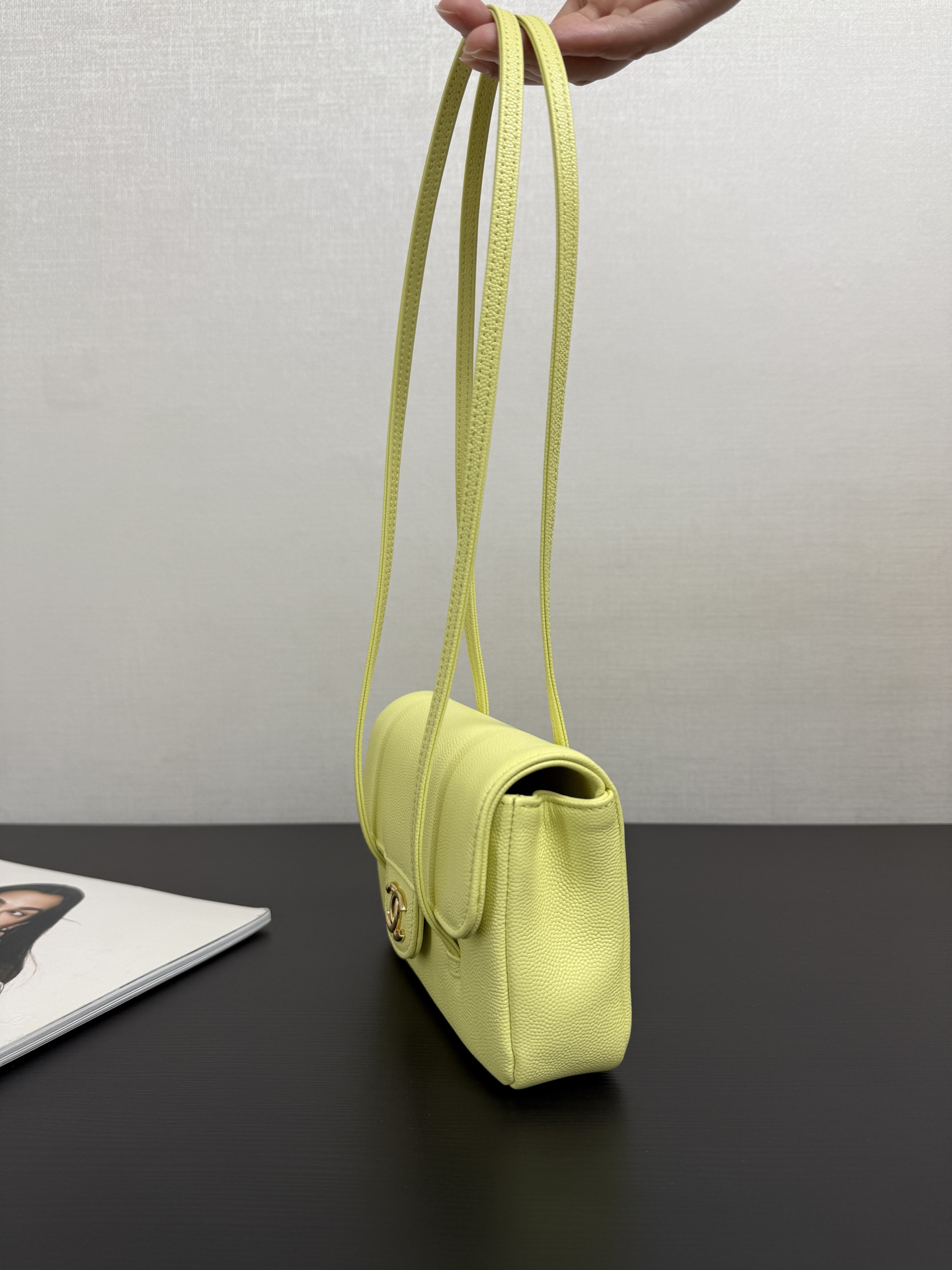 [TOP] CHANEL Preppy Coco Shoulder Bag 17x12x4cm - Yellow & GHW - 711 Luxury