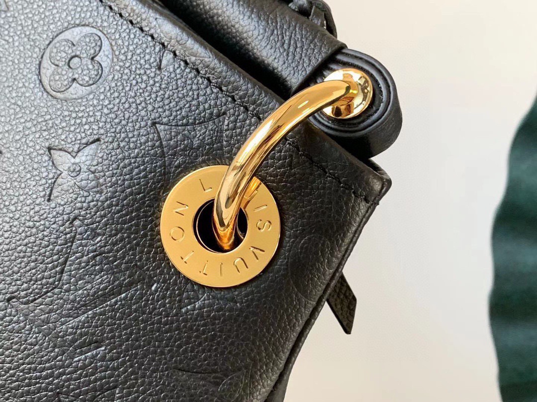 [TOP] Louis Vuitton LV Monogram Empreinte Noir Artsy MM 41 x 32 x 22 cm - Black - 711 Luxury