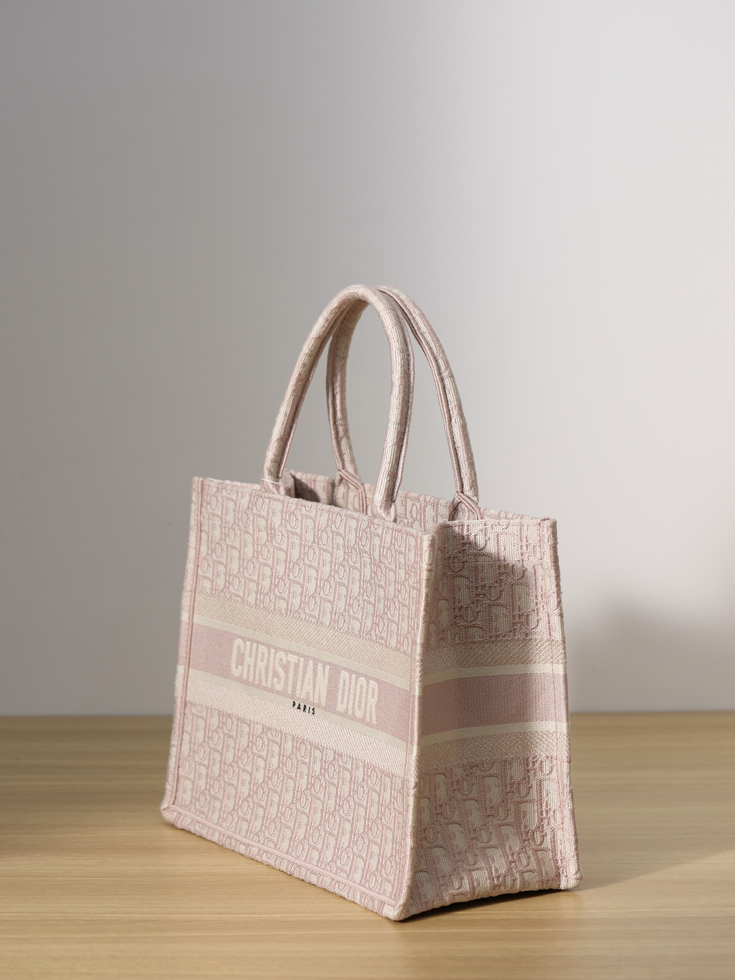 [TOP] Christian Dior Book Tote Bag Oblique 36.5x28x17.5cm - Pink