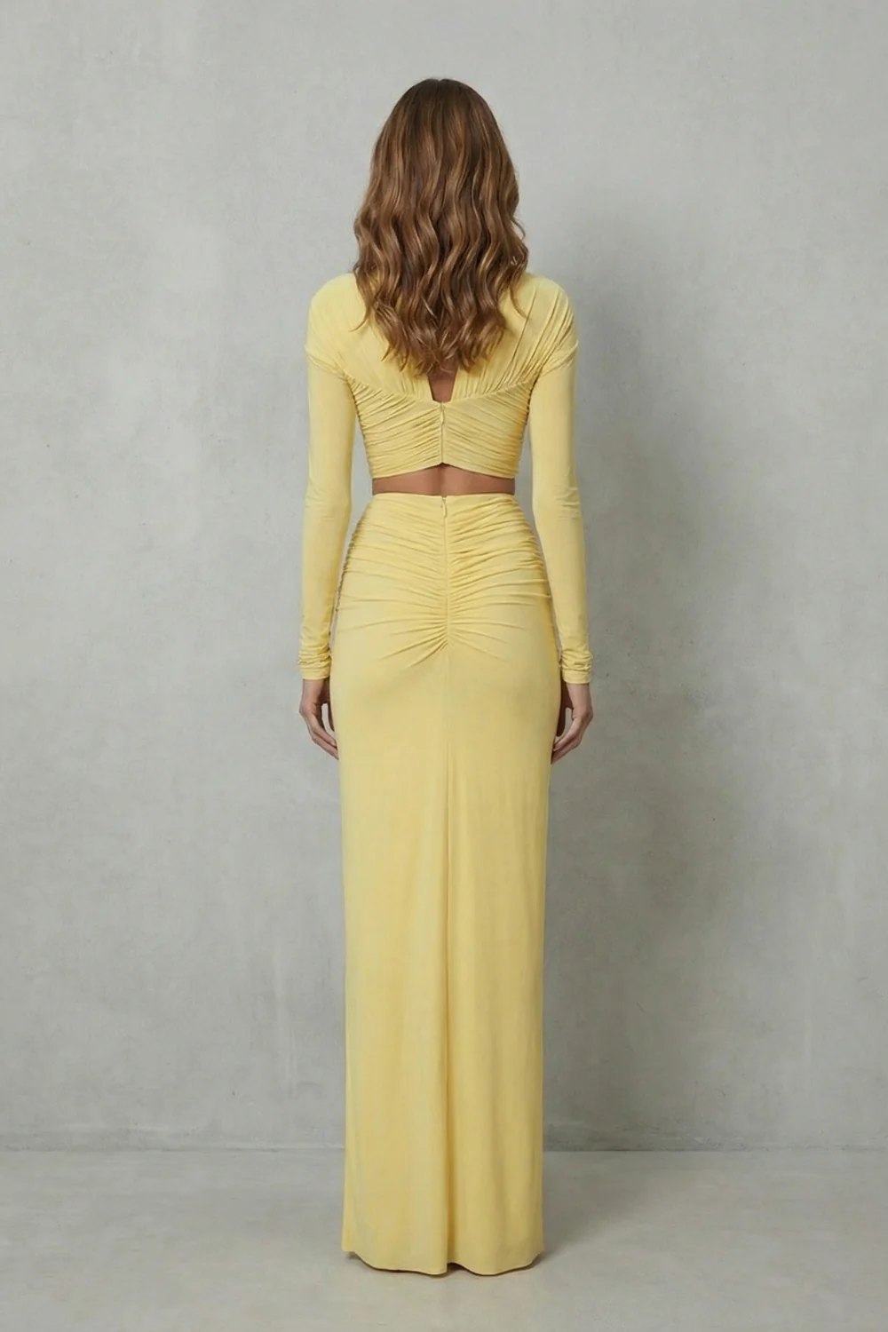 Juliet – Radiant allure – Women’s Ruched Cutout Skirt Set