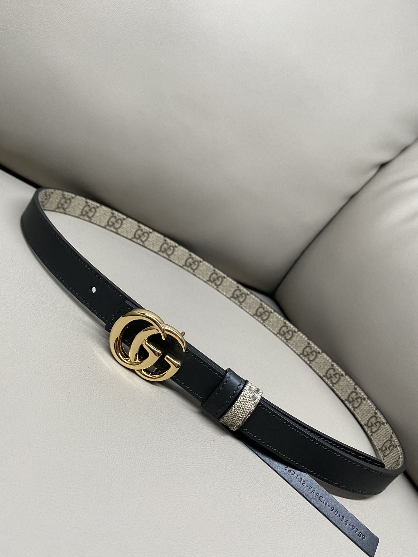 [TOP] GUCCI Belt 2 cm - Black - 711 Luxury