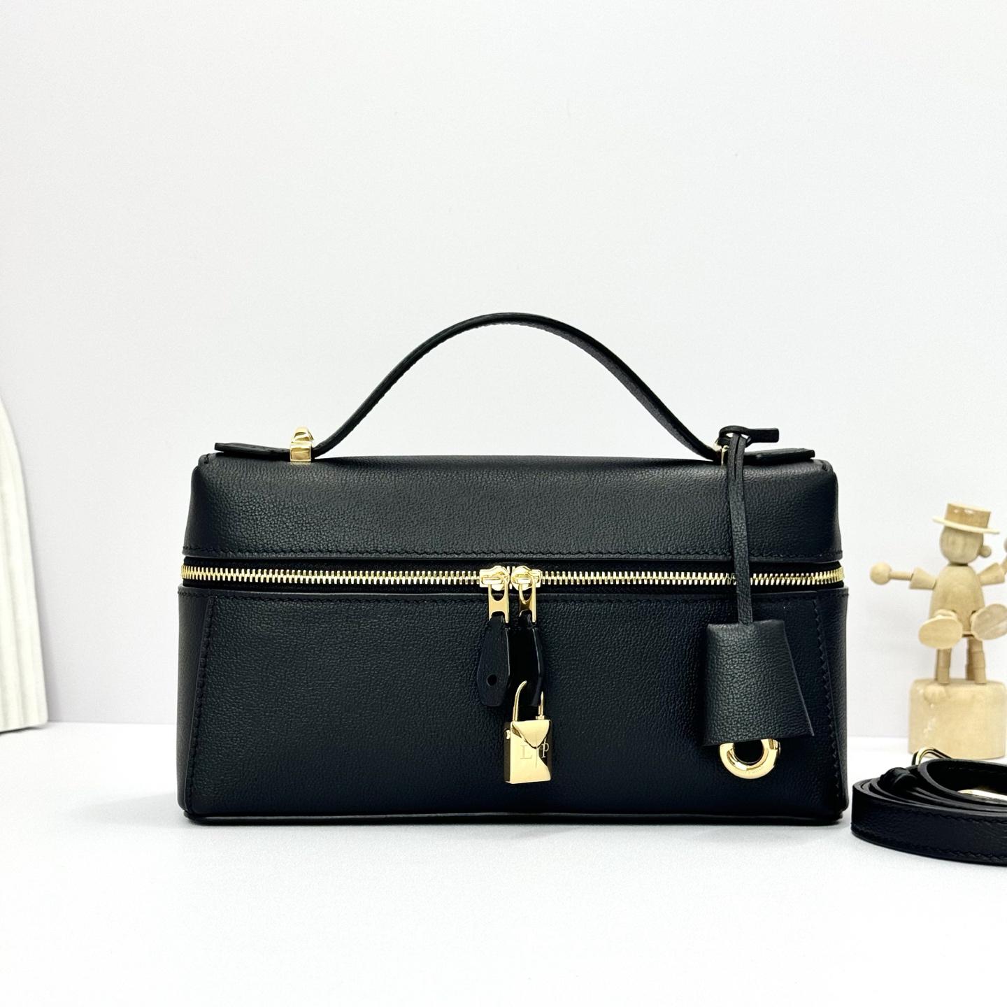 [TOP] Loro Piana Extra Bag L23 23 x 12 x 7cm - Black - 711 Luxury