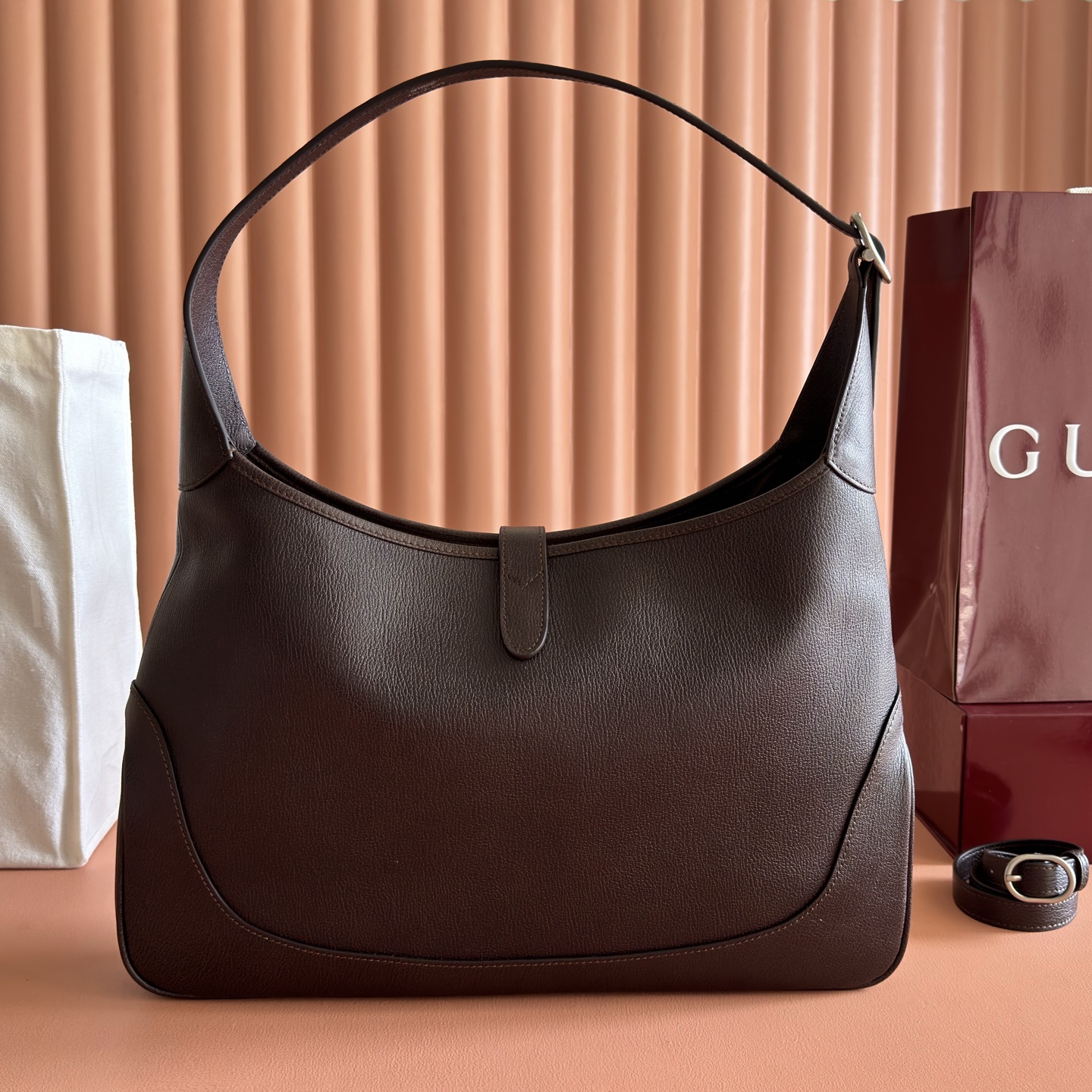 [TOP] GUCCI The Jackie 1961 Bag 40 x 29 x 5 cm - Brown - 711 Luxury