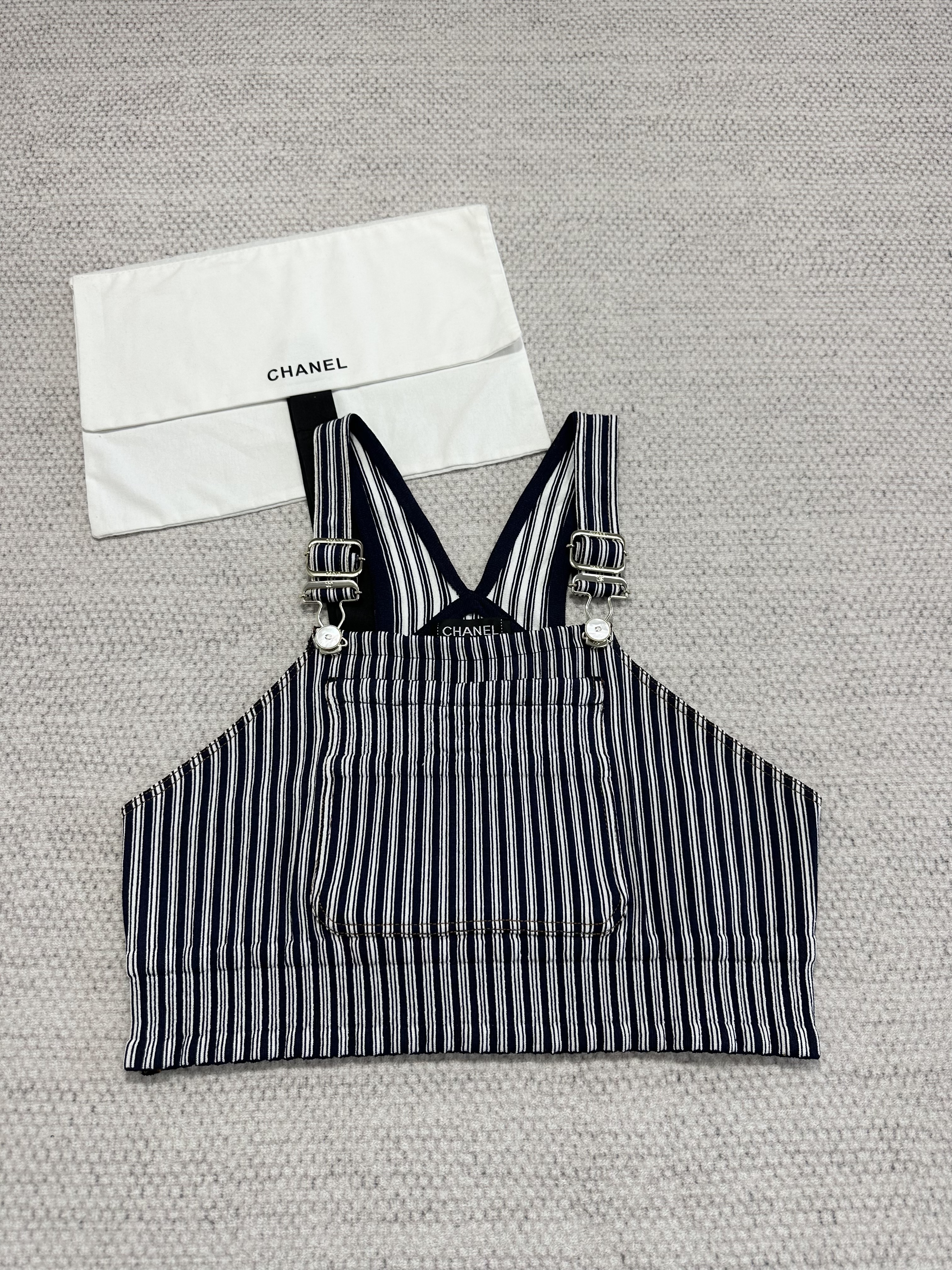 Chanel Top-quality Version Striped Vest Skirt #322850