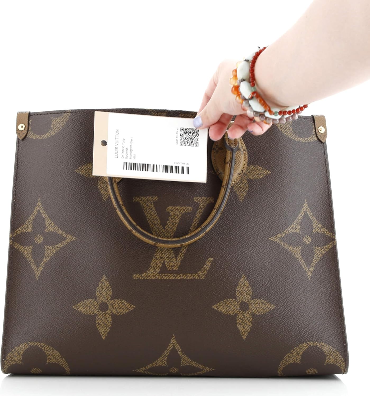 Louis Vuitton, Pre-Loved OnTheGo Tote Reverse Monogram Giant MM, Brown
