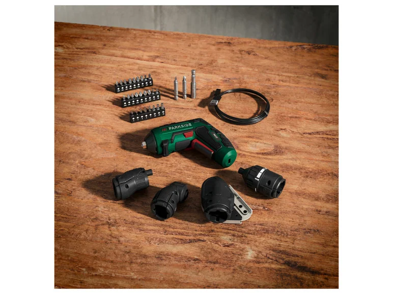PARKSIDE Visseuse sans fil avec embouts interchangeables PAS D7
