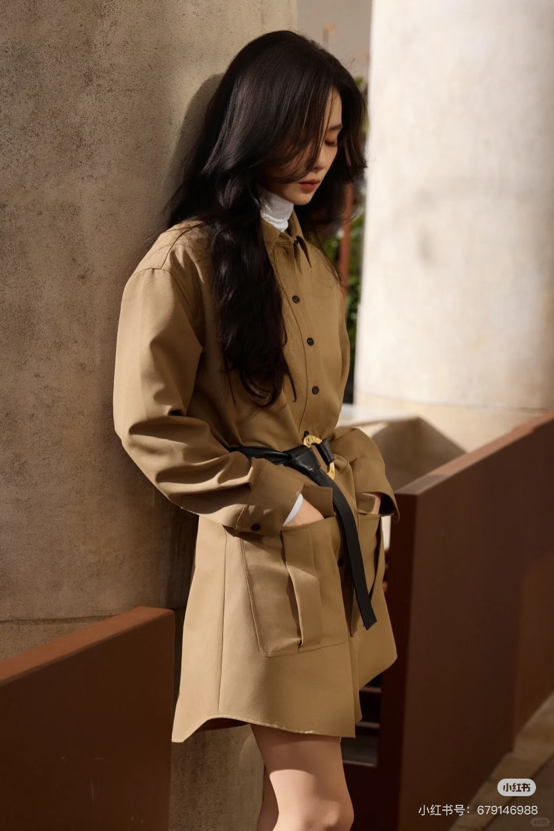 [TOP] CELINE Trench Coat - Khaki