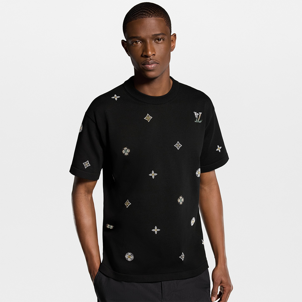 LOUIS VUITTON Embellished Short-Sleeved Crewneck #379395