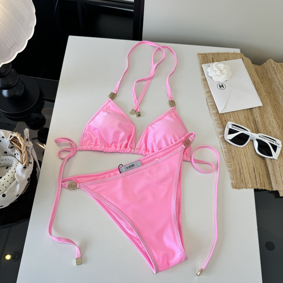 [TOP] LOEWE Bikini Swimsuit - Pink - 711 Luxury