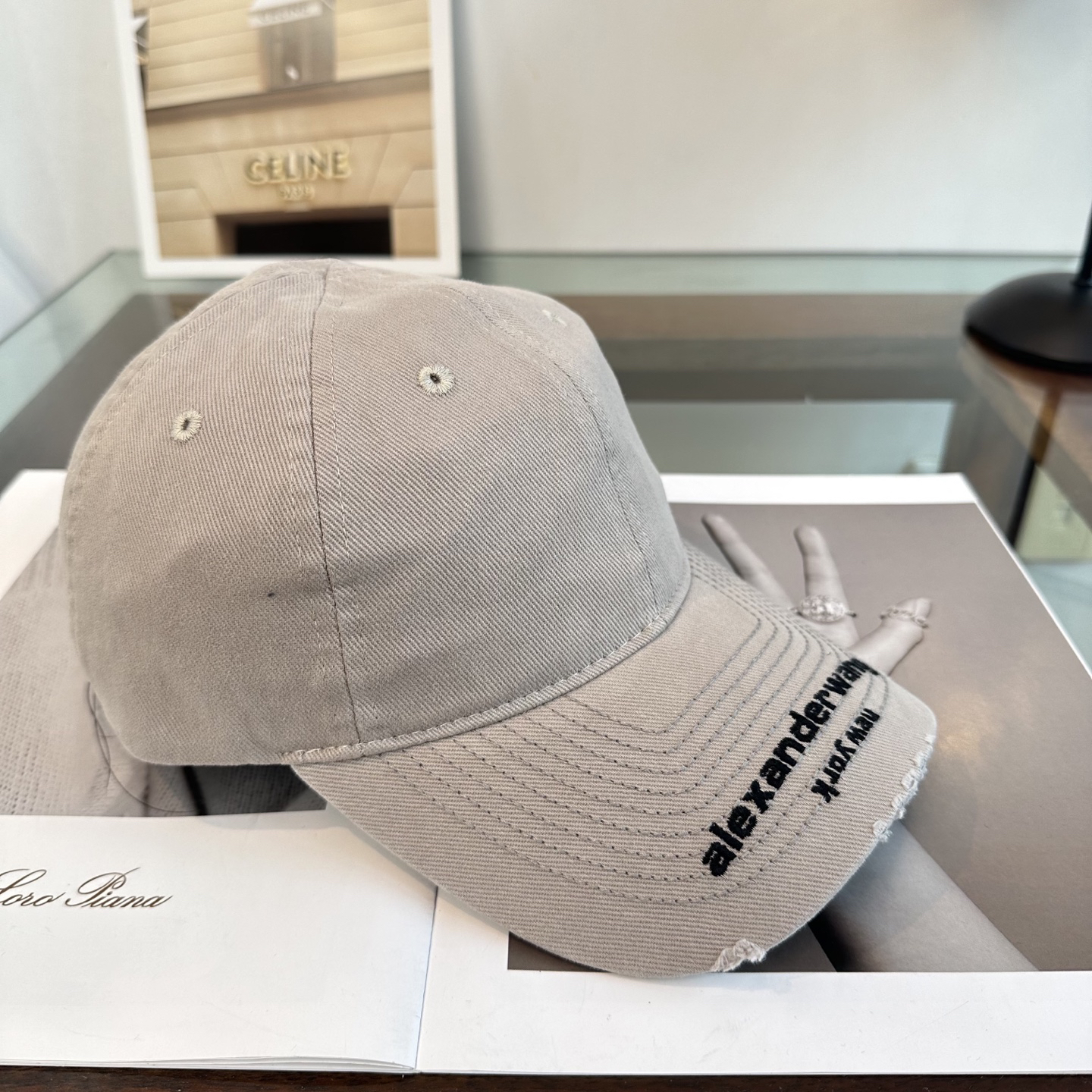 [TOP] Alexander Wang Baseball Cap - Grey - 711 Luxury