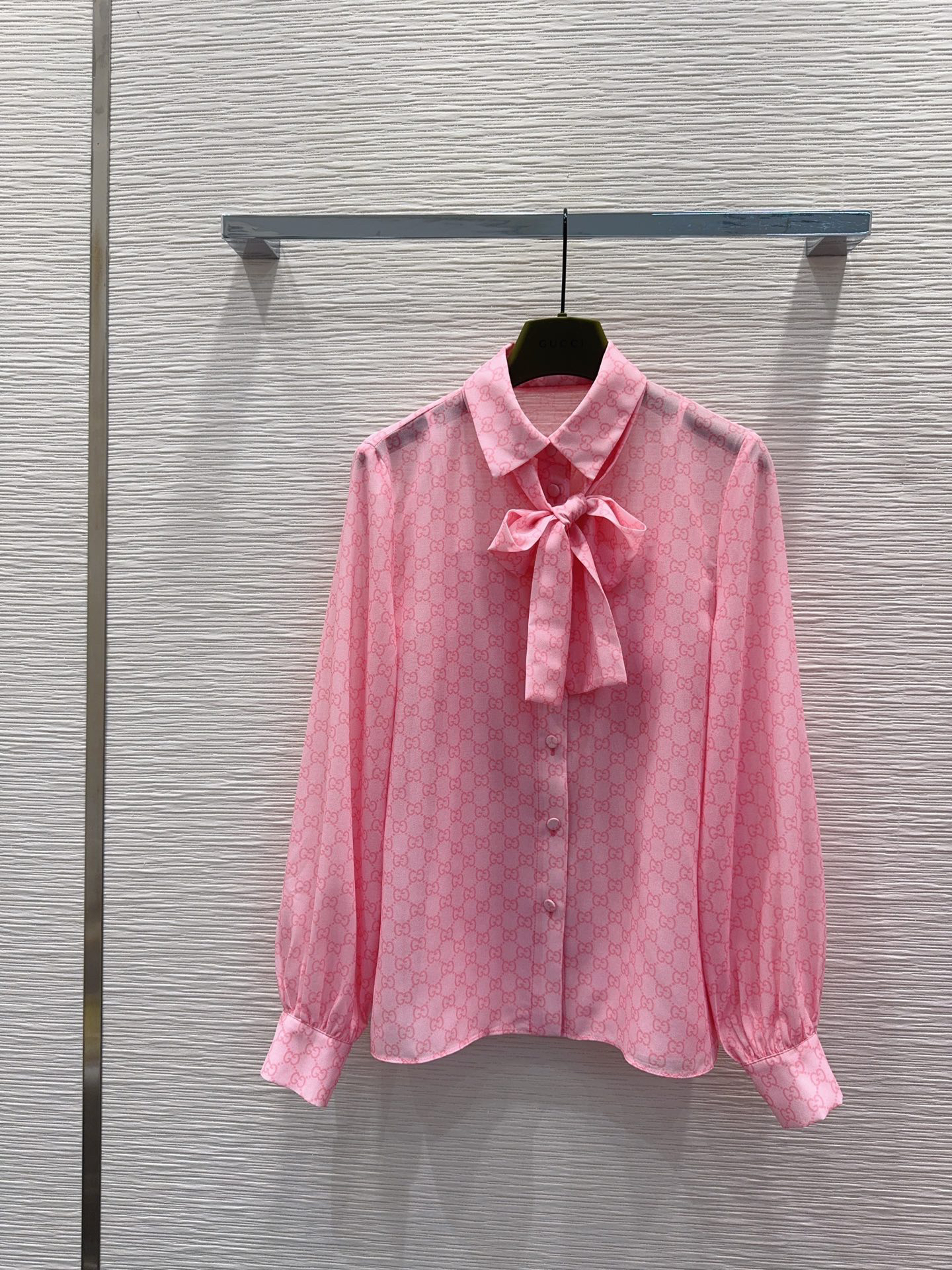 [TOP] GUCCI Shirt + Skirt Set - Pink