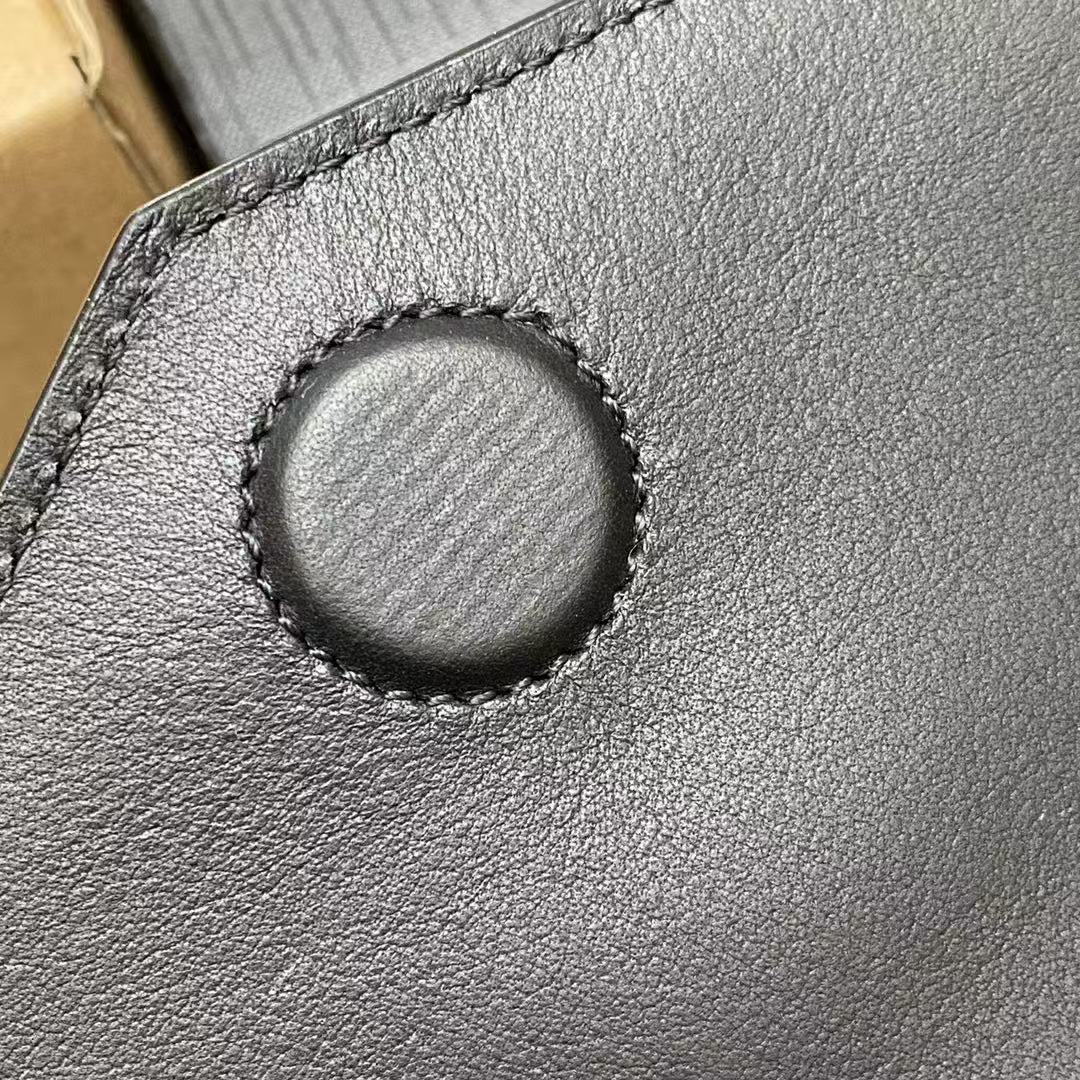 [TOP] Yves Saint Laurent YSL Uptown Bag  27x16x2cm - Black & GHW - 711 Luxury