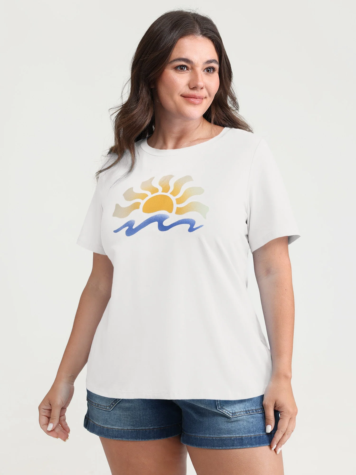 Cotton Sun Approved Crew Neck T-Shirt