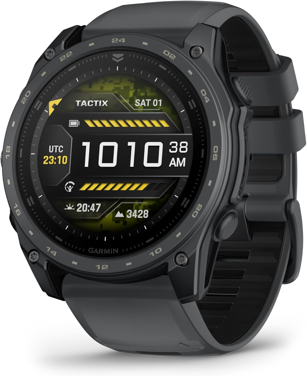 Garmin tactix® 8 51mm, Solar Charged Display, Elite, Premium Tactical GPS Smartwatch, Includes Applied Ballistics Elite™ Solver, Titanium Bezel, Sapphire Lens, 40-Meter Dive Rating