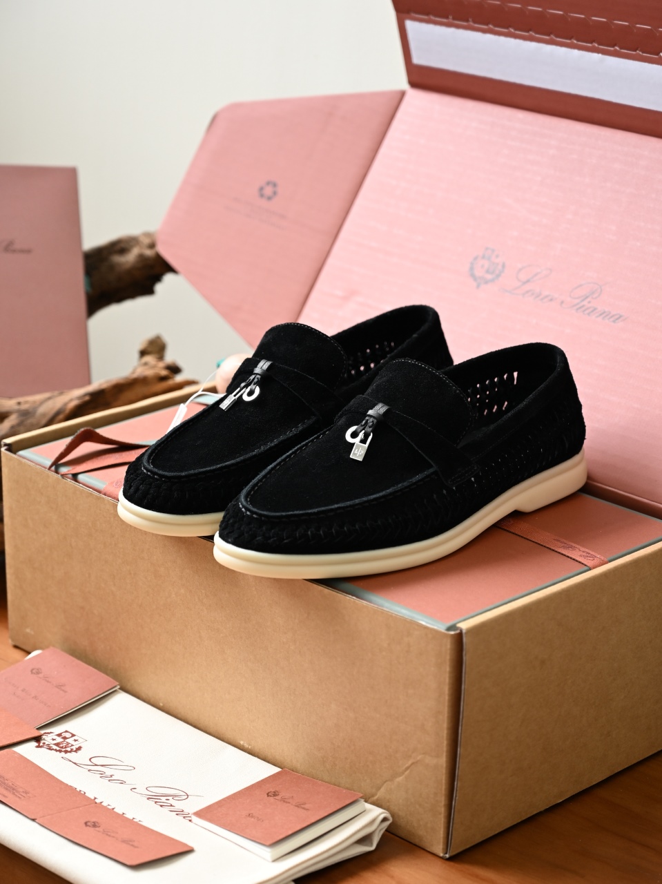 Loro Piana Shoes Loro Piana Top-Quality Version Summer Charms Walk Loafer Suede #395697 View 2 | Nigo Office