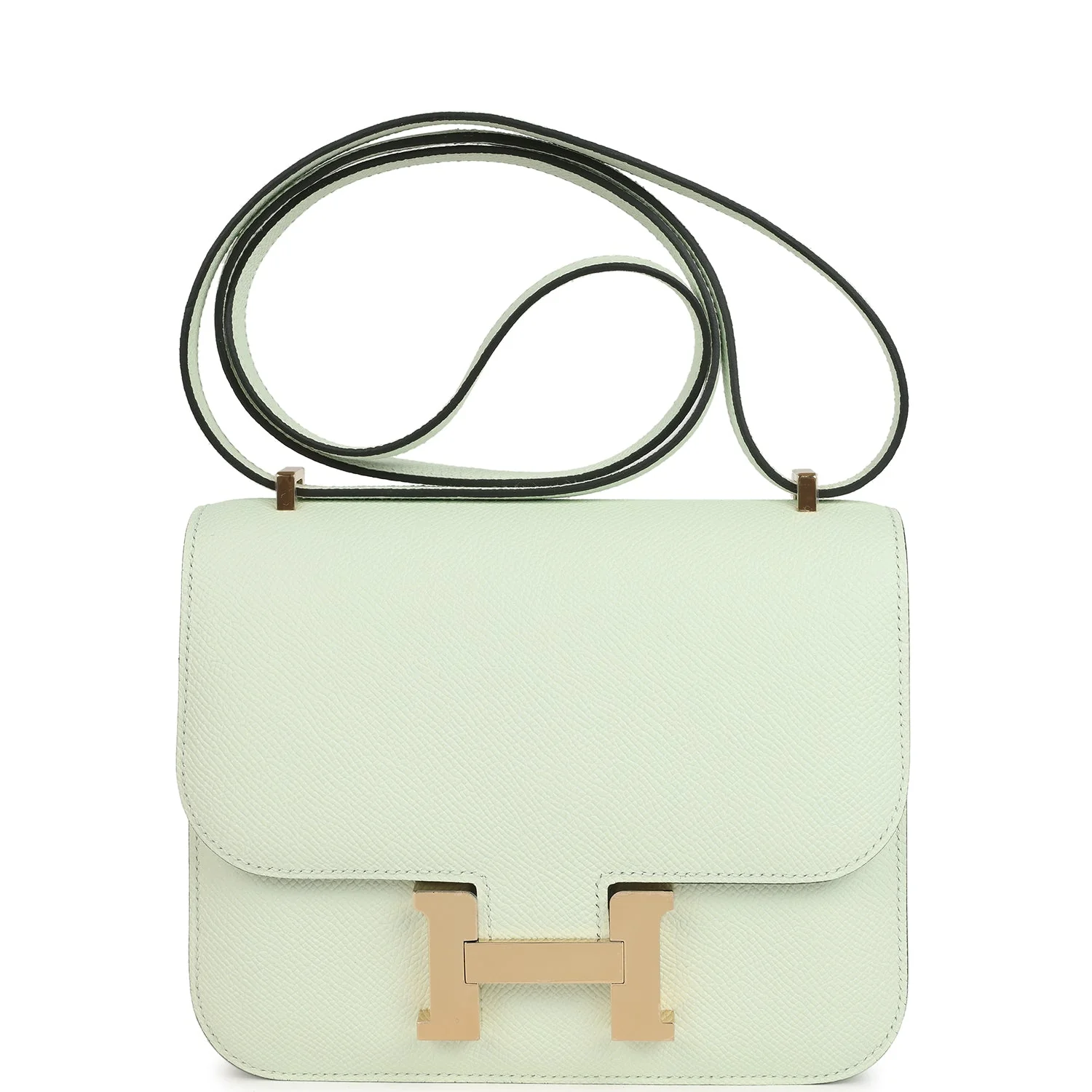 Hermes Constance  Vert Fizz Epsom Permabrass Hardware
