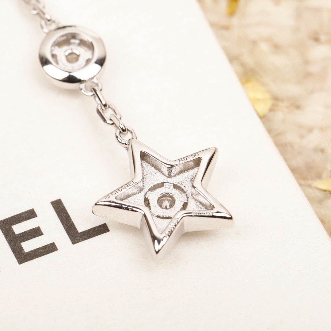 [TOP] CHANEL Earrings - Silver