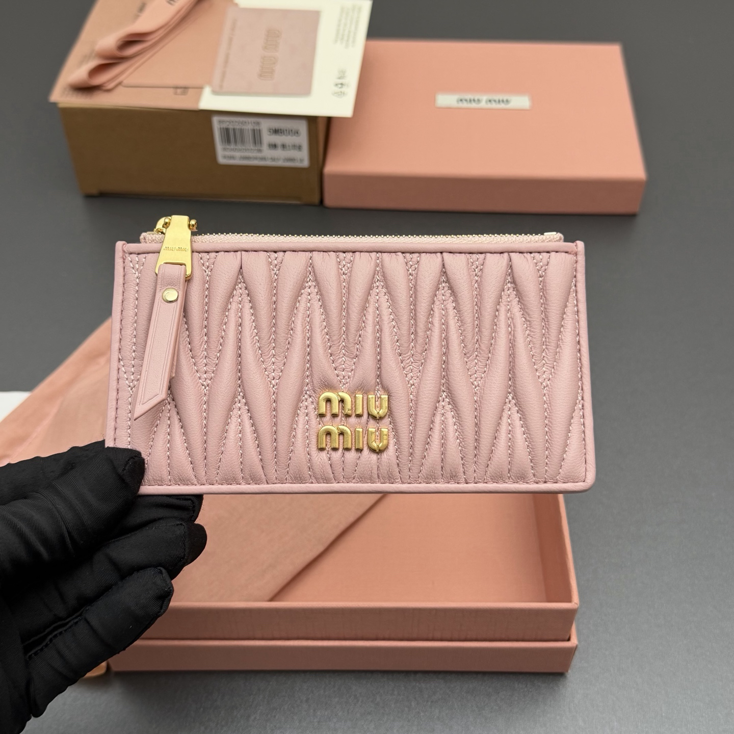 [TOP] Miu Miu  Wallet 15 x 8 cm - Pink