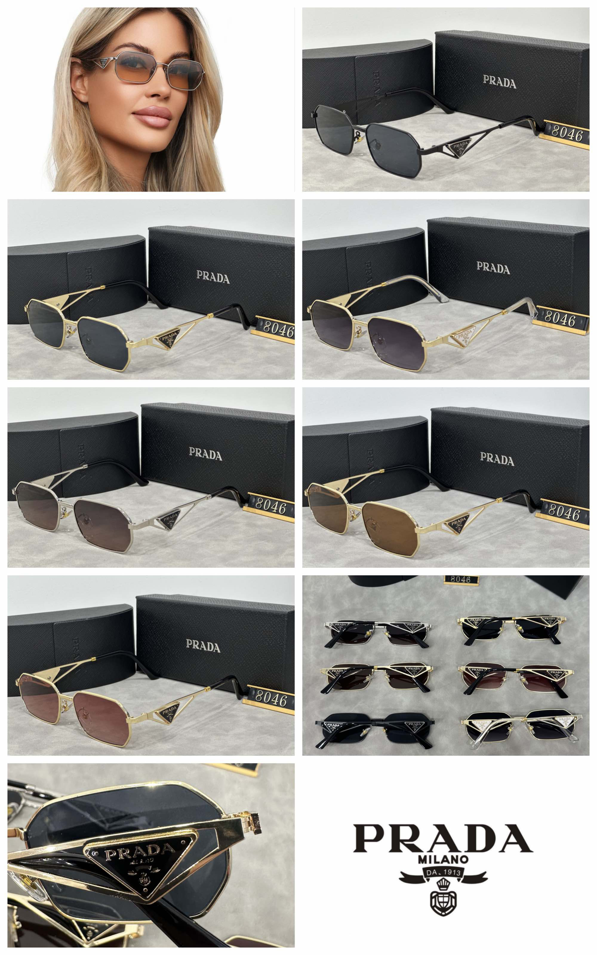 [TOP] PRADA Sunglasses - 6 Colors - 711 Luxury
