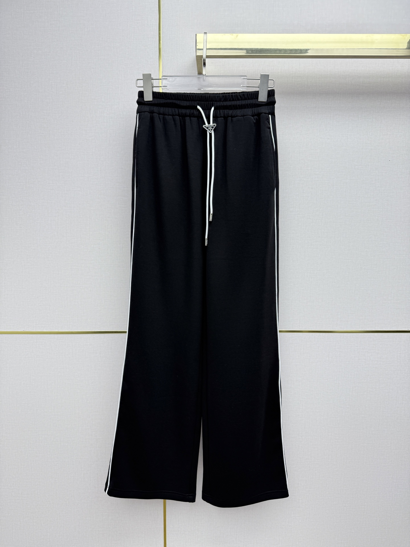 [TOP] PRADA Polo T-shirt + Pants Set - Black