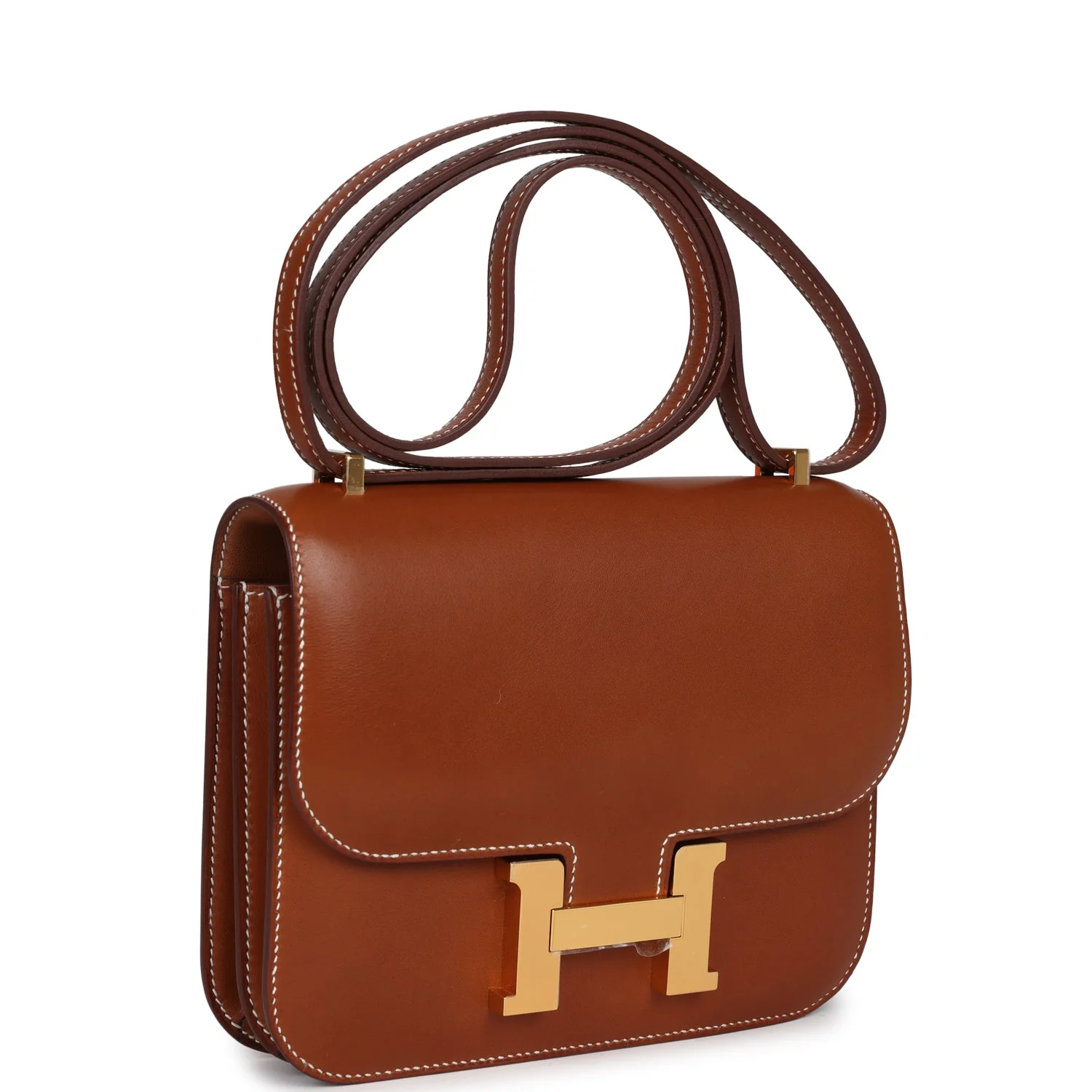 Hermes Constance Fauve Barenia Gold Hardware
