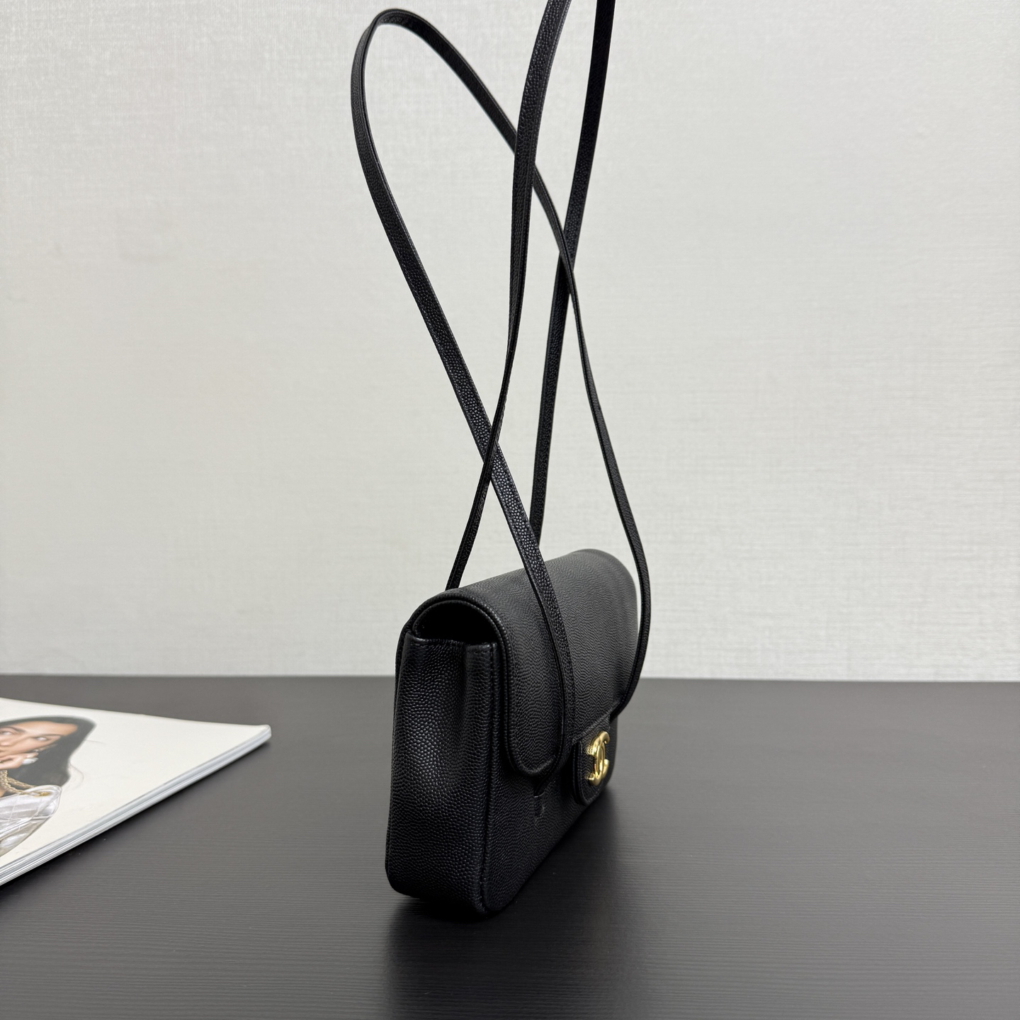 [TOP] CHANEL Preppy Coco Shoulder Bag 17x12x4cm - Black & GHW - 711 Luxury