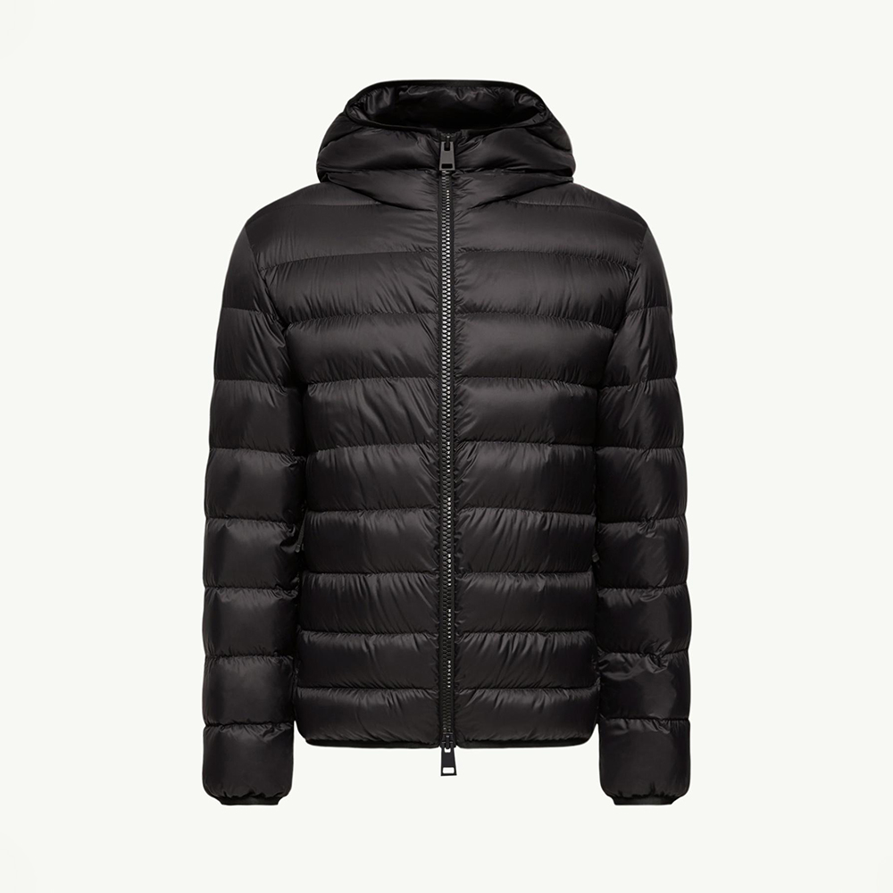 Designer black Clothing Moncler Black Alrai Hooded Short Down Jacket #378441 | Nigo Office