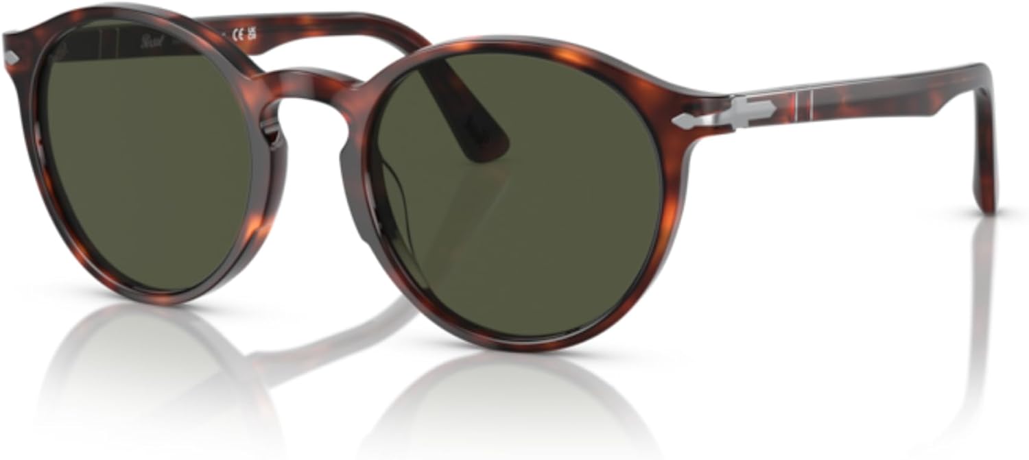 Persol PO3171S Round Sunglasses for Men +BUNDLE with ACCESSORY EYEWEAR KIT