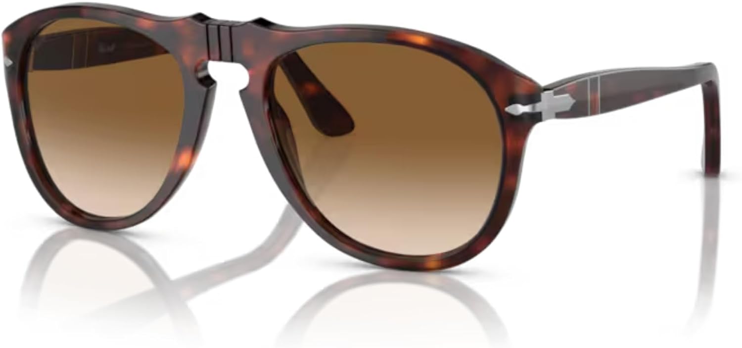 Persol PO0649 Aviator Sunglasses for Men +BUNDLE with ACCESSORY EYEWEAR KIT