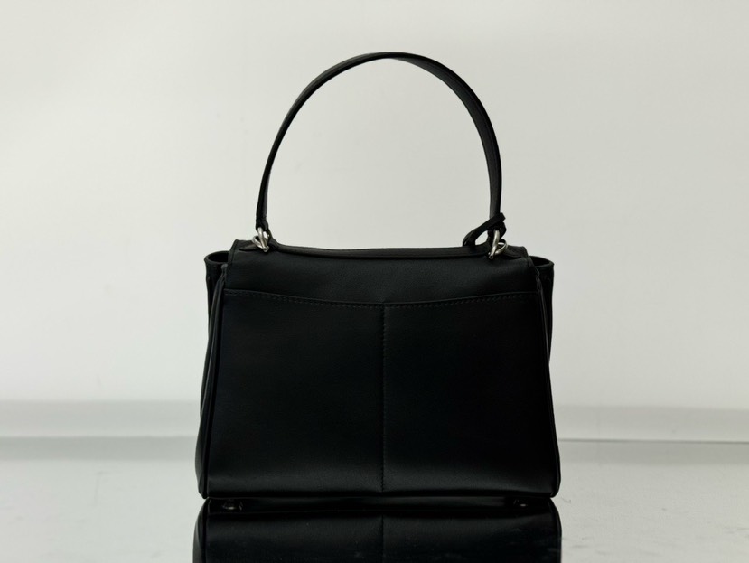 [TOP] BALENCIAGA Rodeo Bag 29x20x10cm - Black & SHW - 711 Luxury
