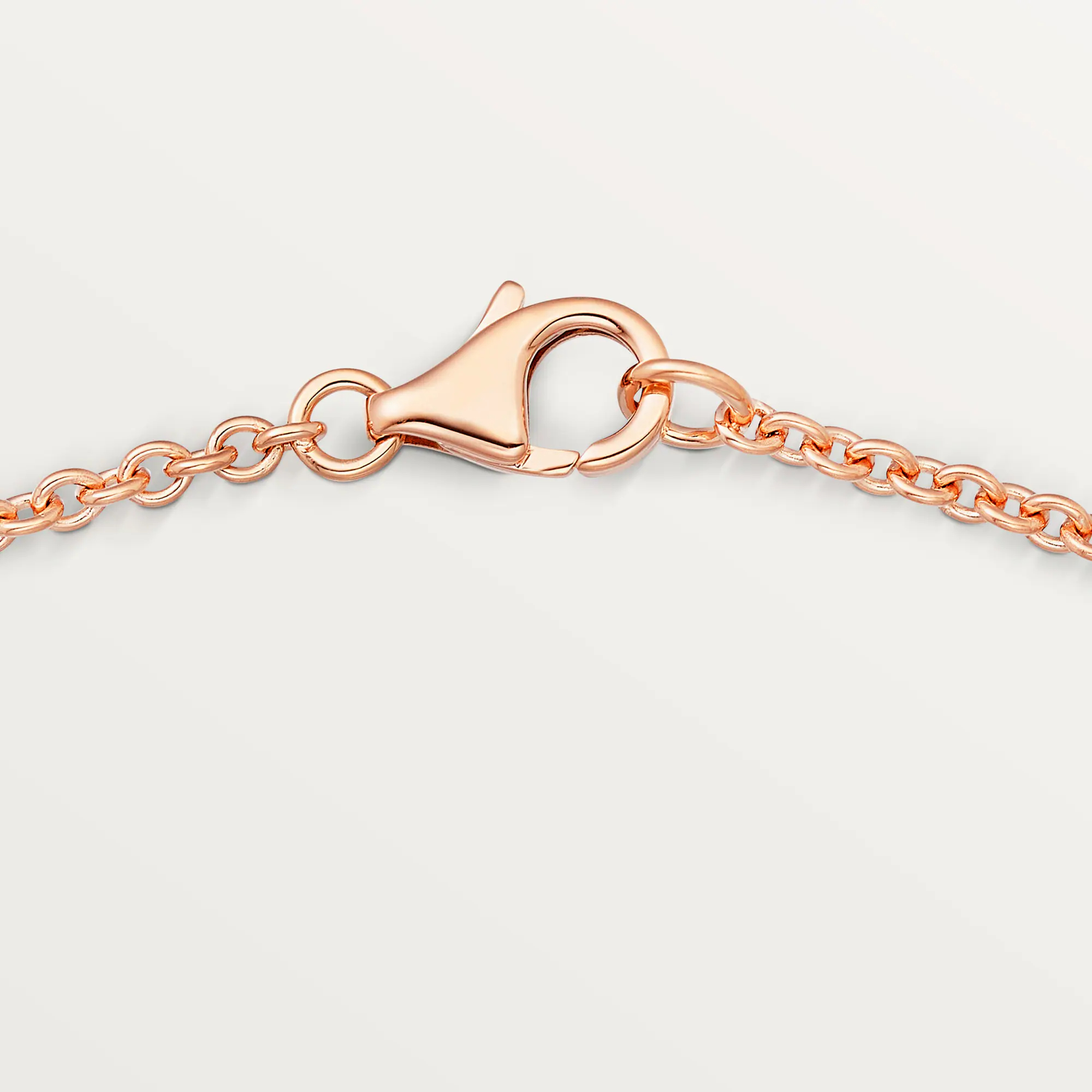 Carty Love Luna Loop Necklace, Rose Gold, Chain