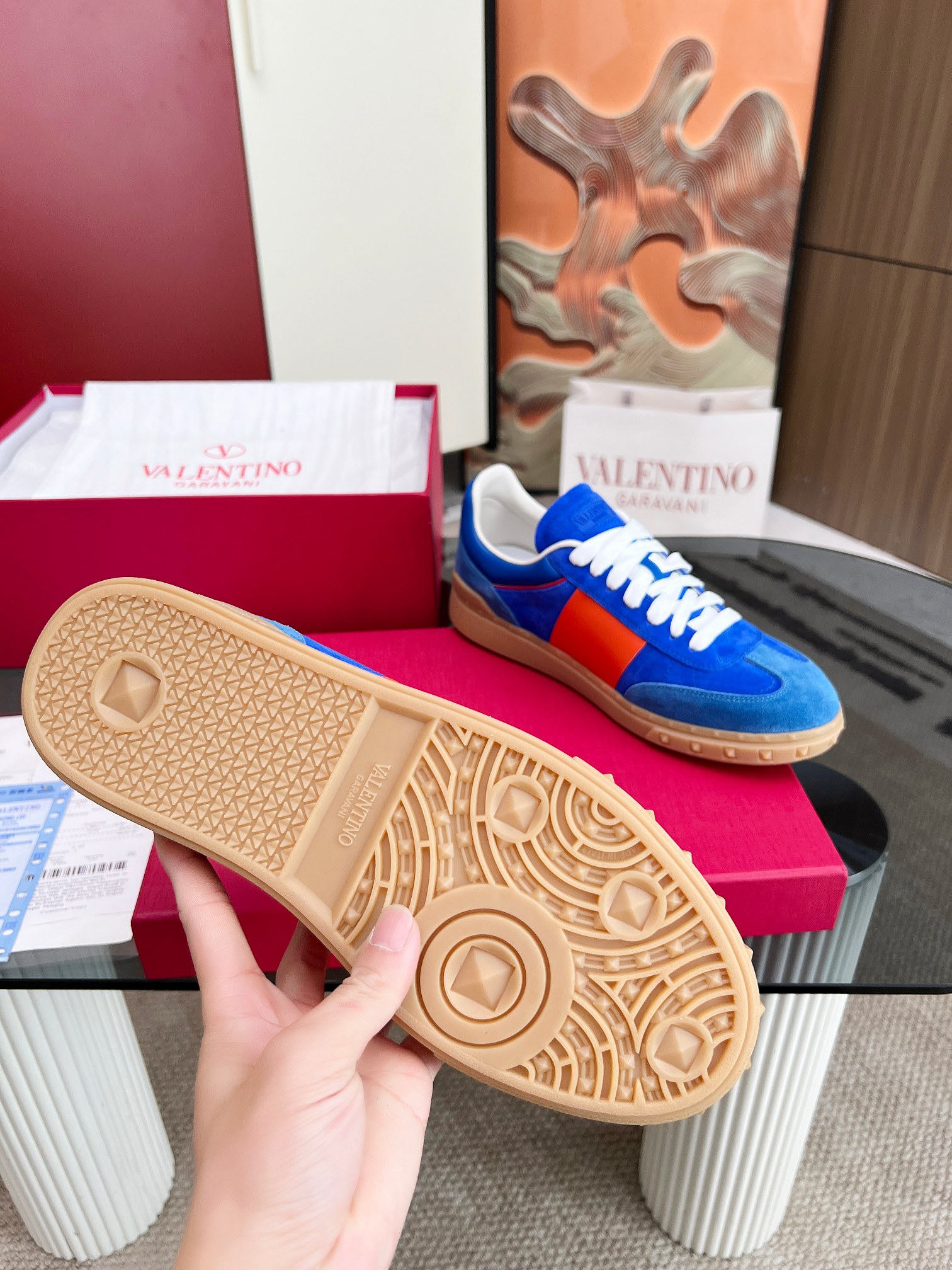 [TOP] VALENTINO Casual Shoes - Blue - 711 Luxury