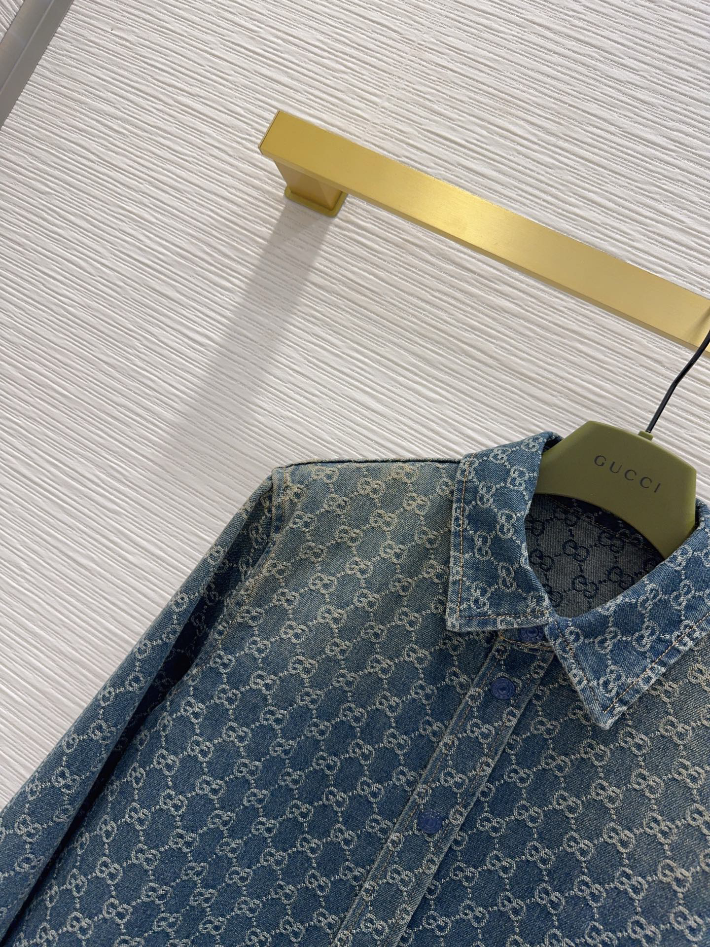 [TOP] GUCCI Denim Shirt - Blue