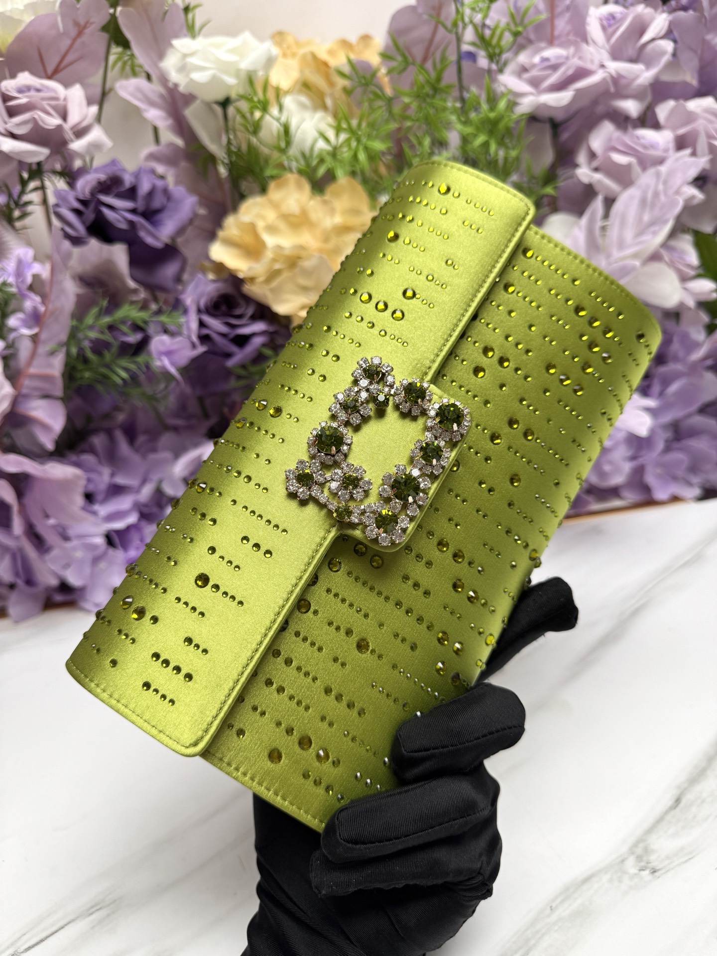 [TOP] ROGER VIVIER Diamond Bag 24-13-3 CM - Yellow - 711 Luxury