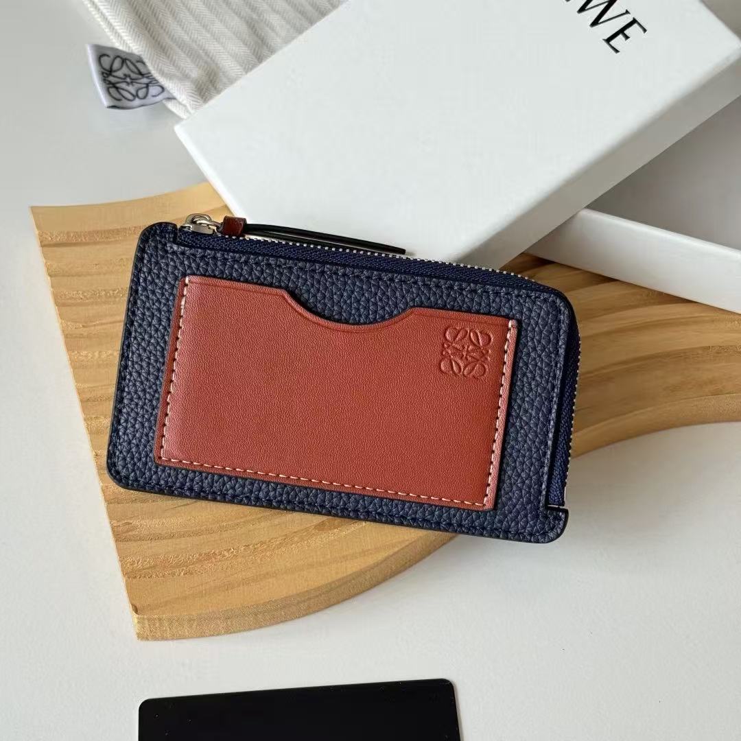 [TOP] LOEWE Card Holder 13*7.5cm - Blue - 711 Luxury