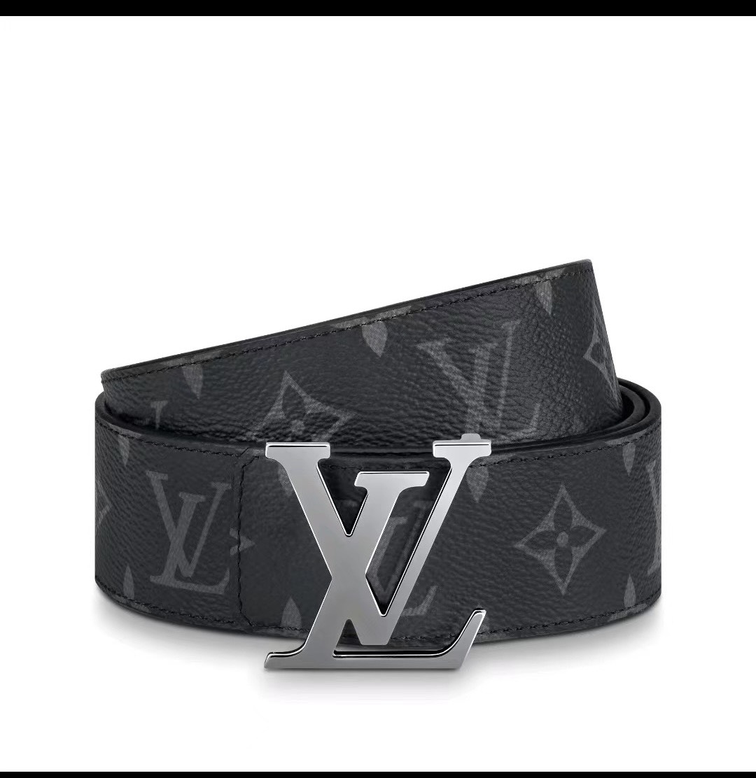 [TOP] Louis Vuitton LV Men's Calfskin Belt 3.5 cm - Black - 711 Luxury