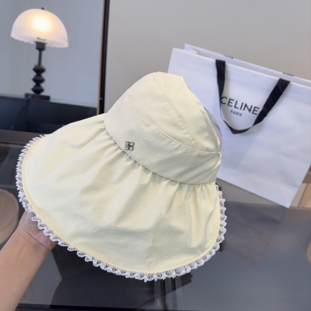 [TOP] CELINE Open-brim Hat - Beige - 711 Luxury