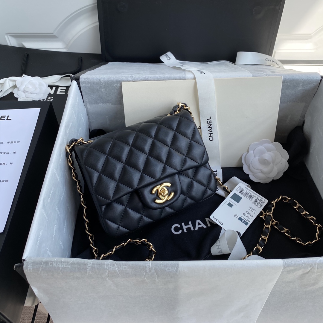 [TOP] CHANEL Mini Sheepskin Flap Bag 17cm - 2 Colors - 711 Luxury