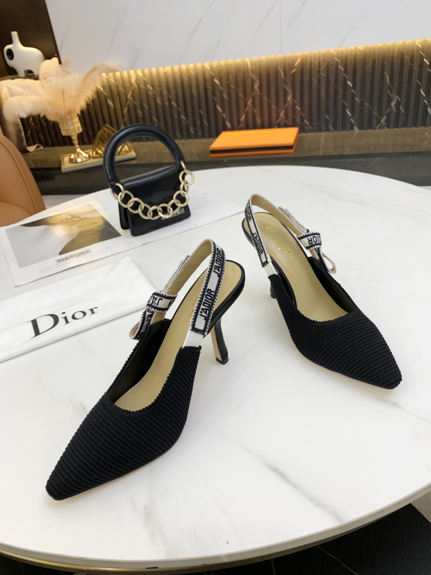 [TOP] Christian Dior High-heeled Shoes - Black - 711 Luxury