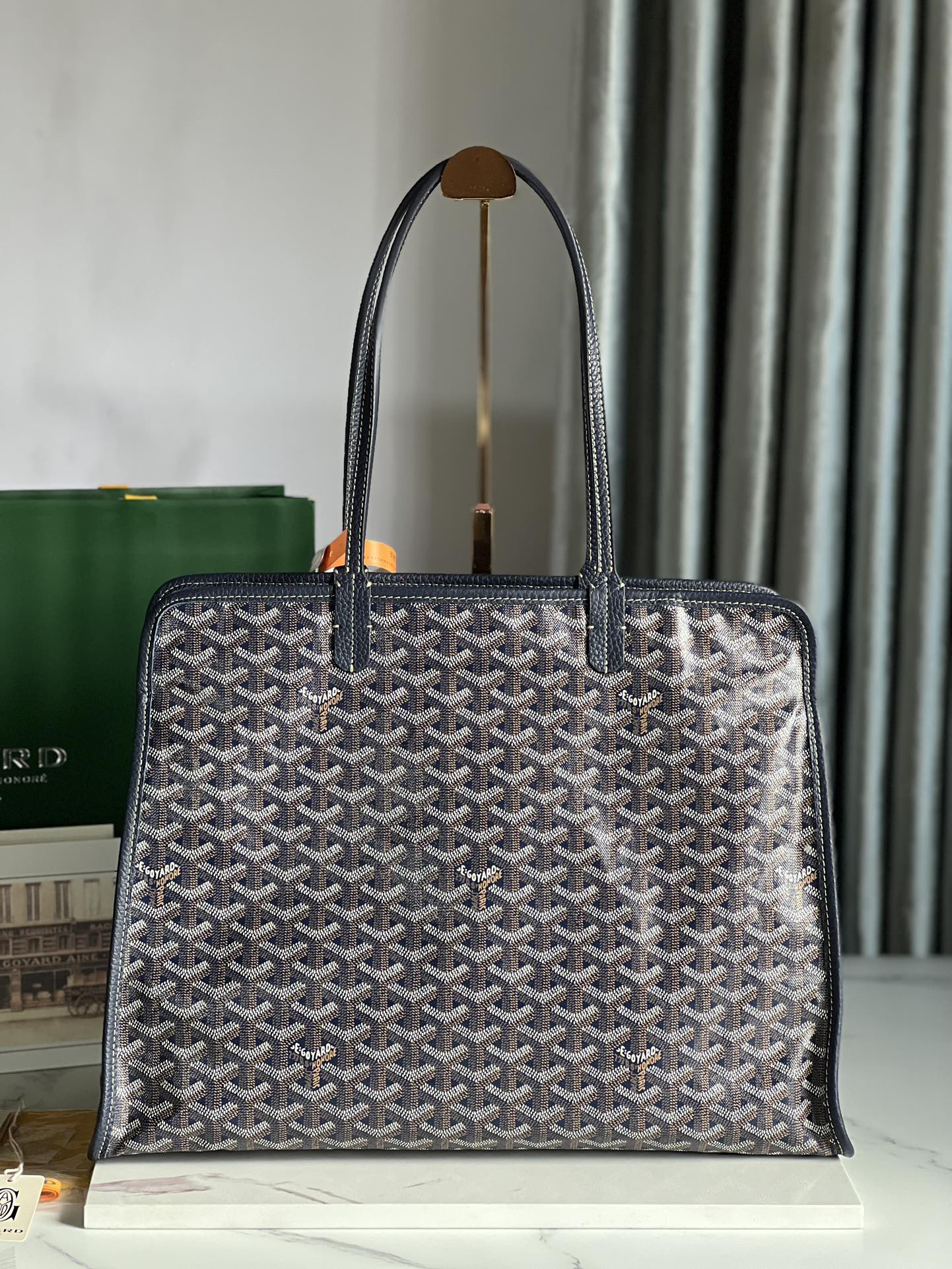 [TOP] Goyard Hardy Bag 40*17*31cm  - Blue - 711 Luxury