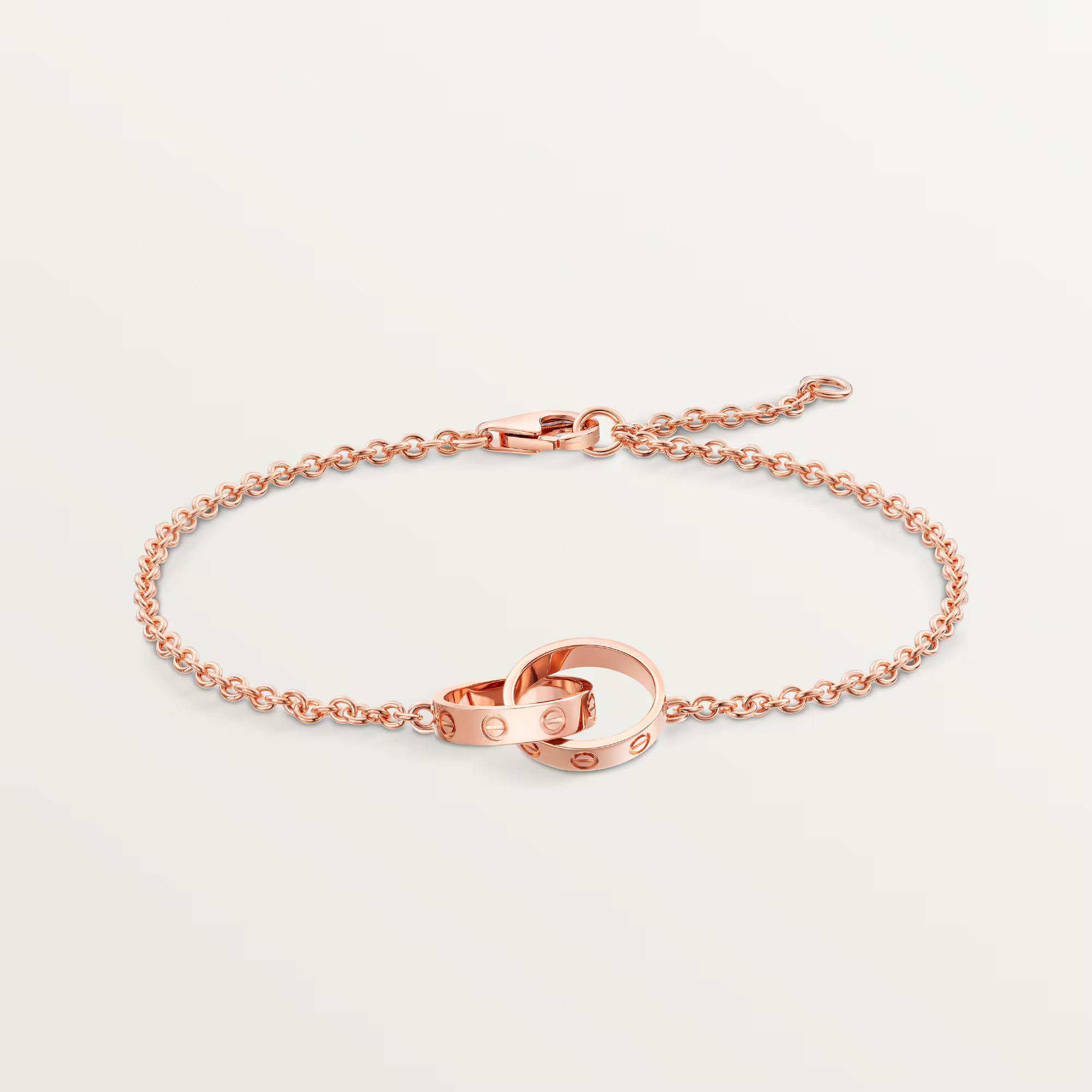 Carty Love Luna Loop Bracelet, Rose Gold, Chain