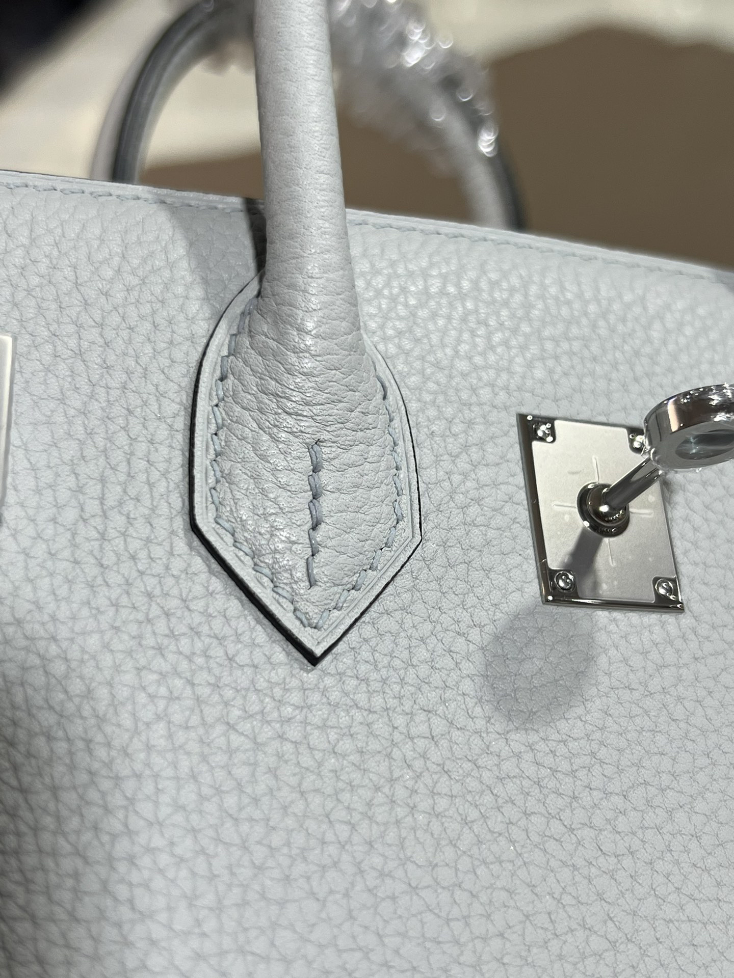 [TOP] HERMES Birkin Togo 25cm - Bleu Pale & SHW
