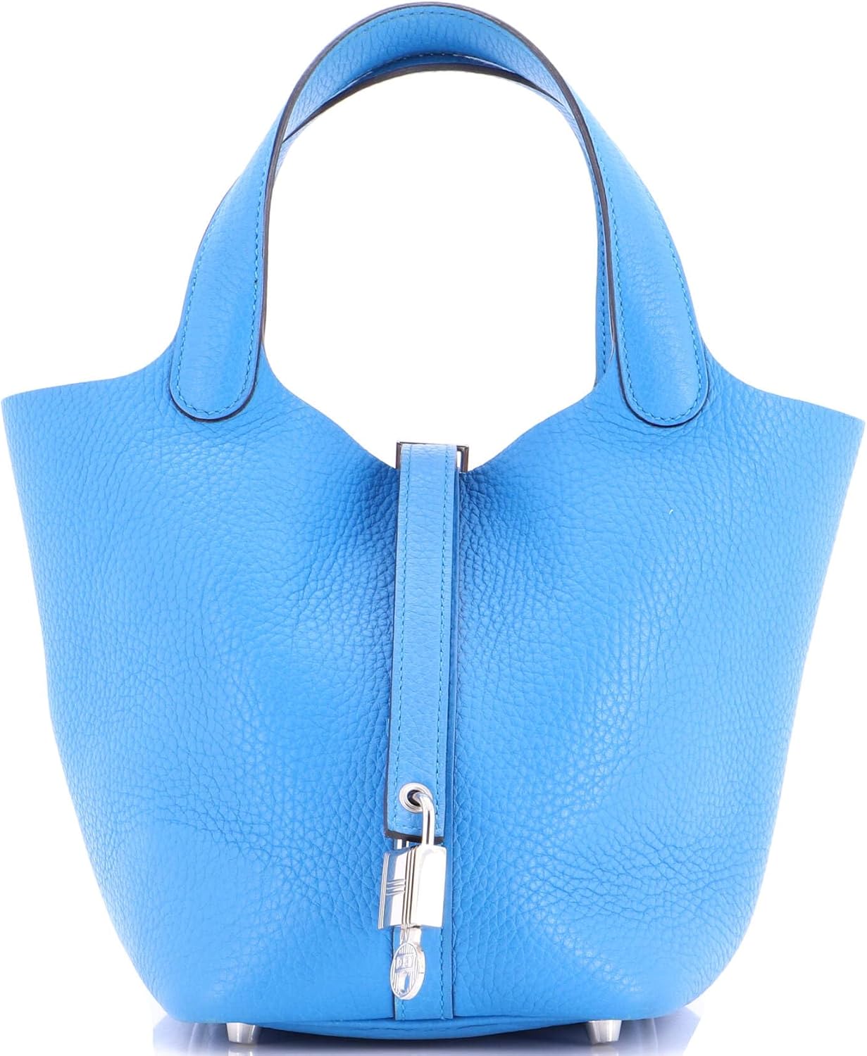 Hermès, Pre-Loved Picotin Lock Bag Clemence PM, Bleu Zanzibar