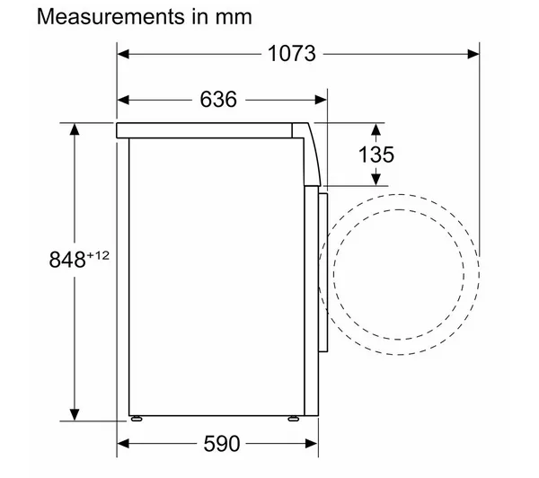 BOSCH Series 6 WGG244ZCGB AntiStain 9 kg 1400 Spin Washing Machine - Graphite