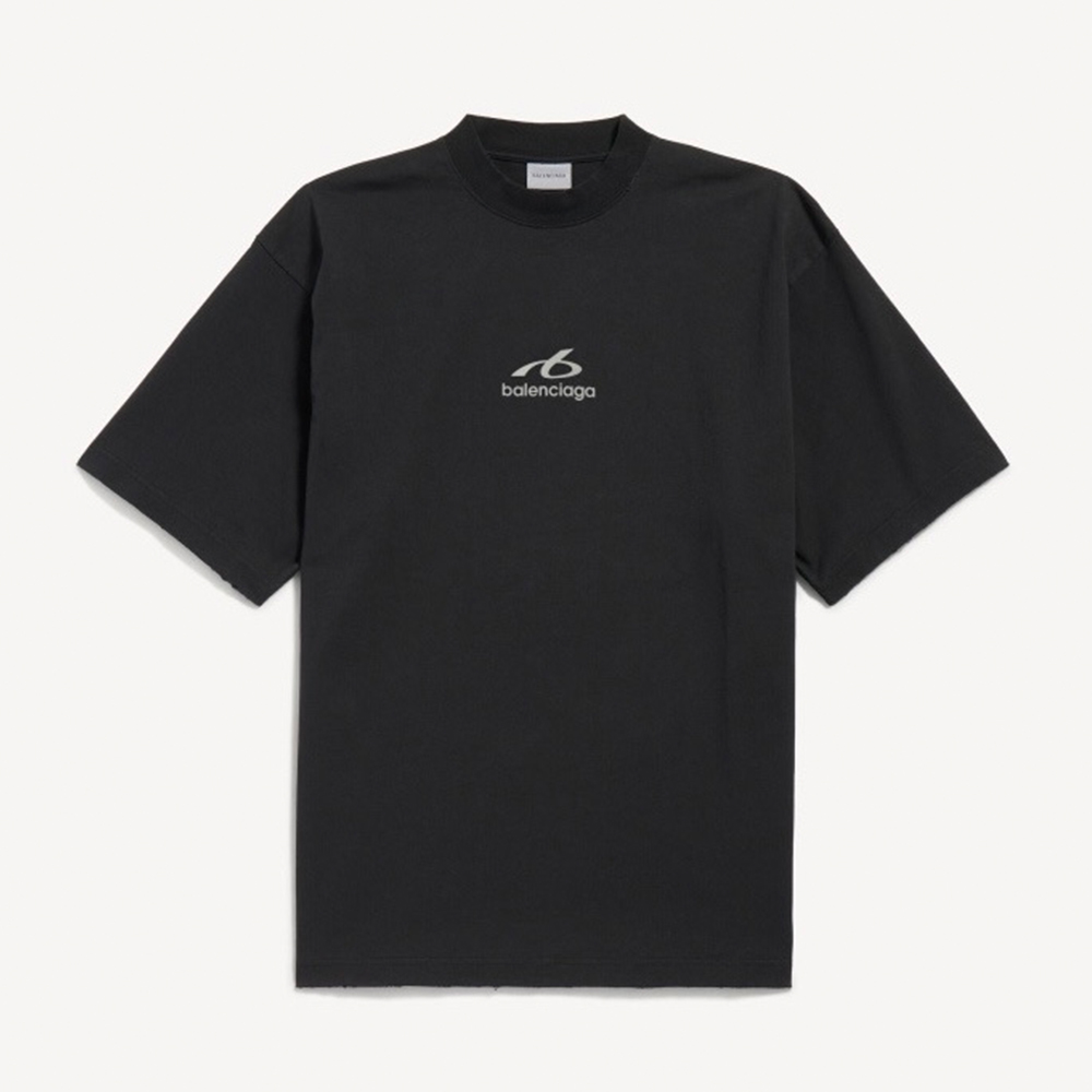 Balenciaga Reflective Ring Logo Letter Logo Round Neck T-shirt #383614
