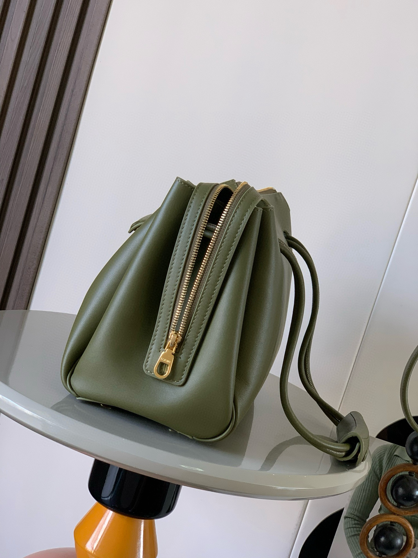 [TOP] LOEWE  Madrid Bag  28.5*23*11CM - Olive Green - 711 Luxury