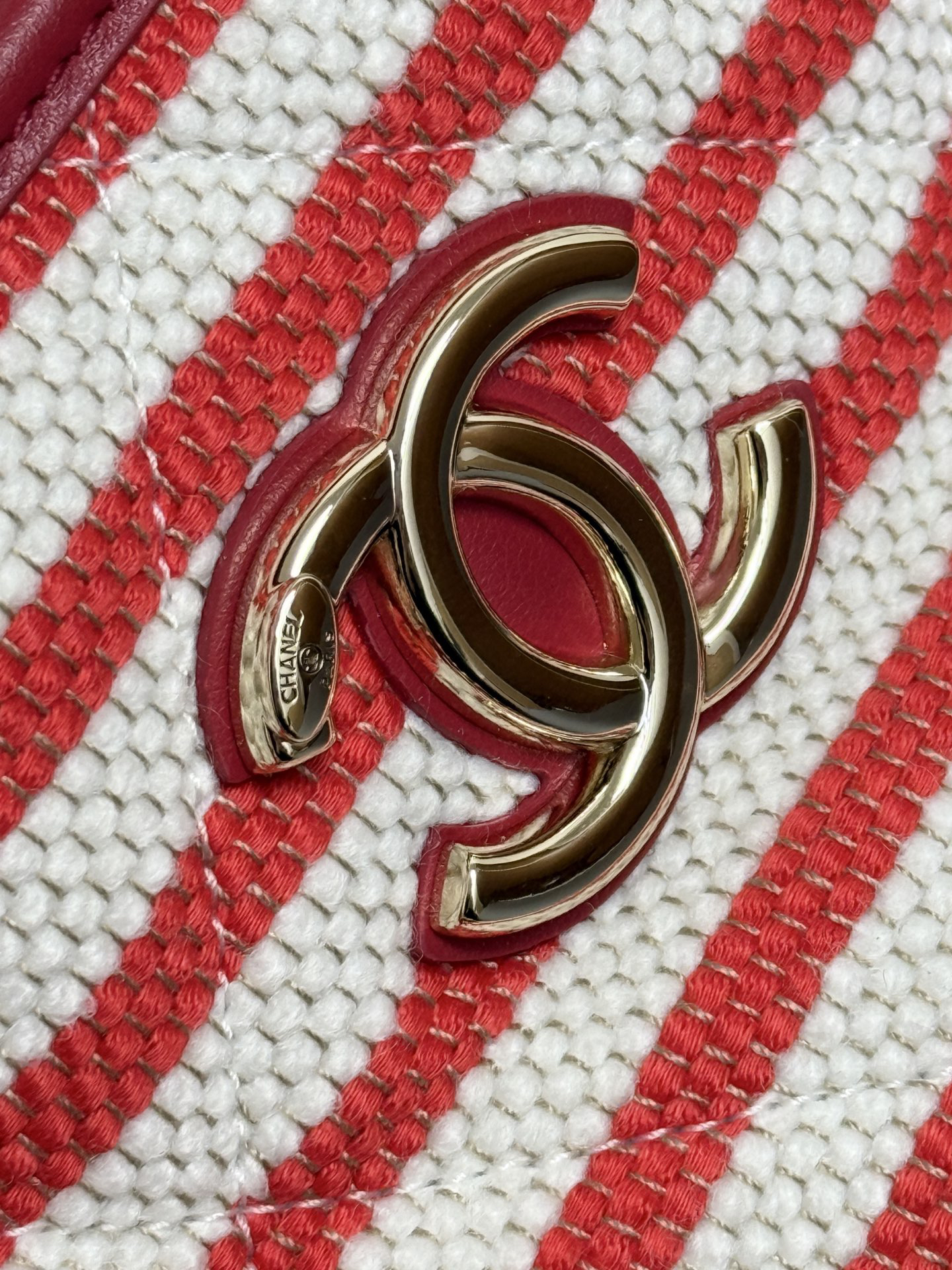 [TOP] CHANEL Beach Shopping Bag 46x25x13cm - Red